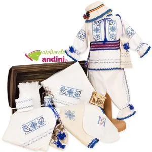 set traditional botez albastru de voronet 3