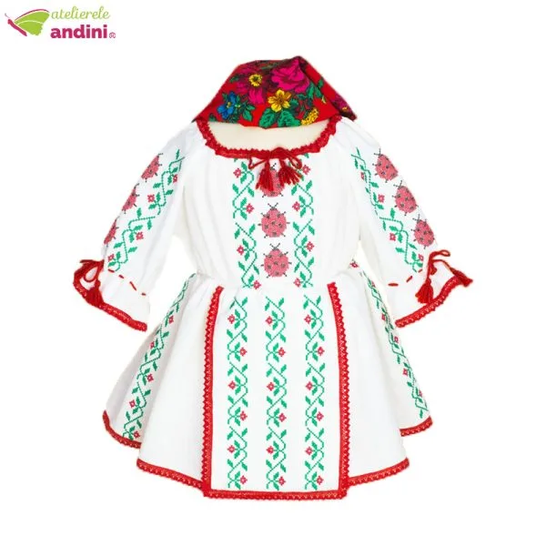 Rochie Traditionala Romaneasca Botez Buburuza1