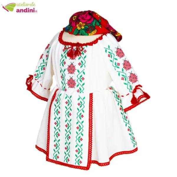 Rochie Traditionala Romaneasca Botez Buburuza2