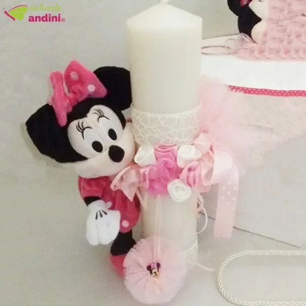 Lumanare Botez Delicate Minnie Mouse1