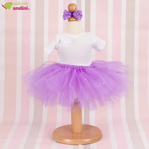 Set Rochita Tutu Rainbow Unicorn4