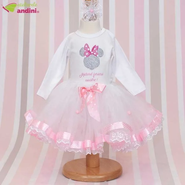 Set RochitaTutu Silver Minnie Mouse1