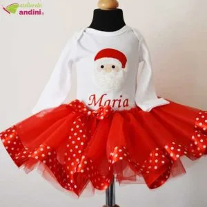 Set Rochita Tutu Fluffy Santa Claus1