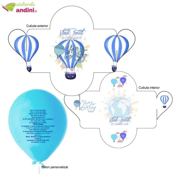 invitatii botez cutiuta cu balon personalizat2