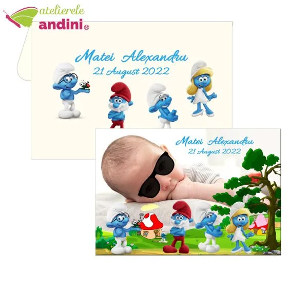 marturie magnet botez plic personalizat