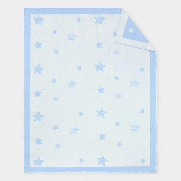 Păturică Blue Stars Jacquard 2