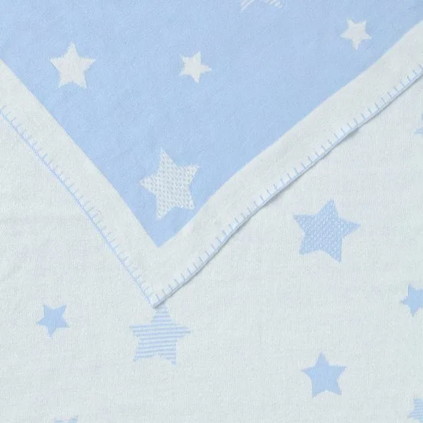 Păturică Blue Stars Jacquard 3