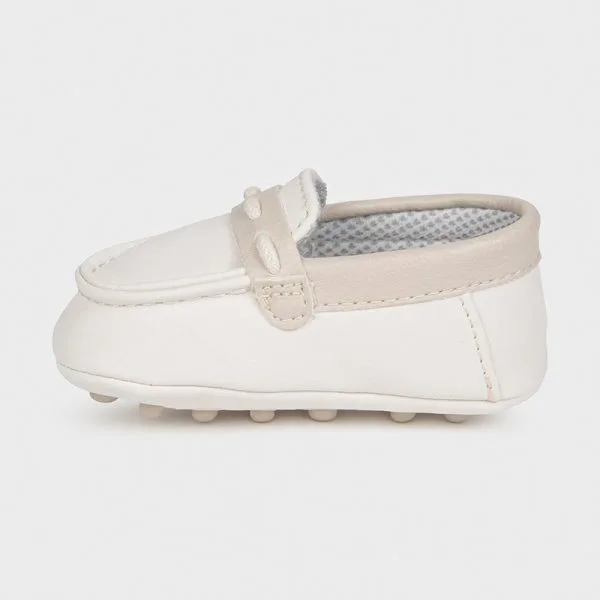 mocasini baby white cream 2