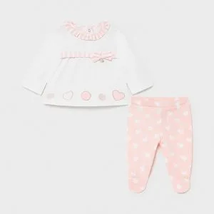 set bluza pantaloni fetite cute hearts1