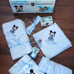 Trusou Complet Botez 8 piese Baby Mickey