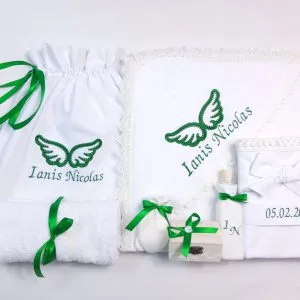 Set Lumânare +Trusou Complet Green Angel Wings 9 piese