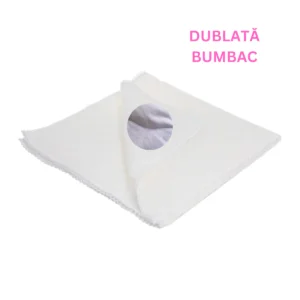 Păturică Elegant White dublată cu Bumbac